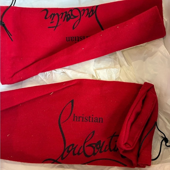 Christian Louboutin Movida jade green crushed velvet booties size 36 - Picture 3 of 7